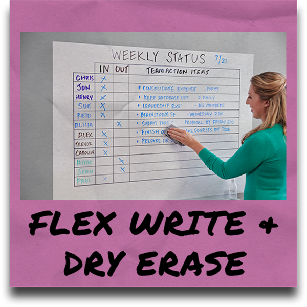 Flex Write & Dry Erase Category Button