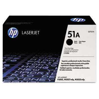 HP 51A (Q7551A) Toner Cartridge, Black