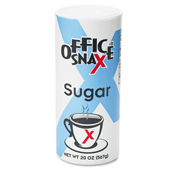 Office Snax Sugar Canister, 20 oz.