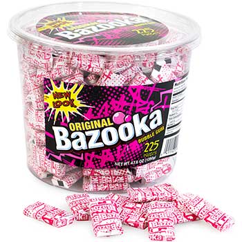 Bazooka Original Gum Tub, 225 Count