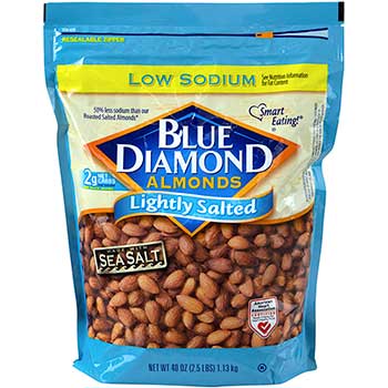 Blue Diamond Lightly Salted Almonds, 40 oz. Bag