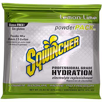 Sqwincher&#174; Powder Pack Concentrated Activity Drink, Lemon-Lime, 23.83 oz. Packet, 32/CT