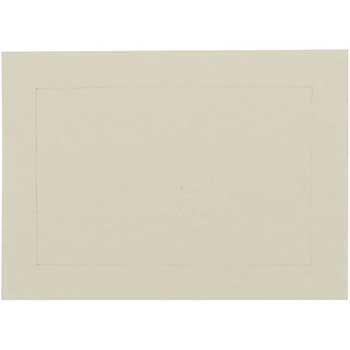 JAM Paper Blank Flat Note Cards, Panel, 3.5&quot; x 4.88&quot;, Ivory, 500 Cards/Pack