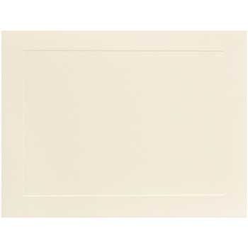 JAM Paper Blank Flat Note Cards, Panel, 4.25&quot; x 5.5&quot;, Ivory, 500 Cards/Pack