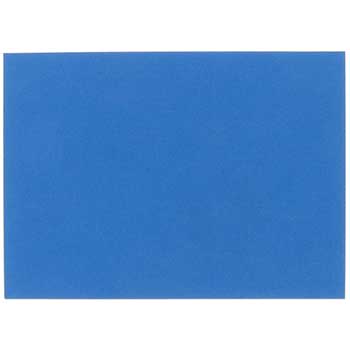 JAM Paper Blank Flat Note Cards, Linen, 4.63&quot; x 6.25&quot;, Blue, 500 Cards/Pack