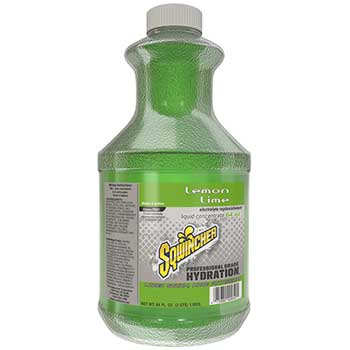Sqwincher Electrolyte Hydration Liquid Concentrate, 64 oz., Lemon-Lime, 6/CS