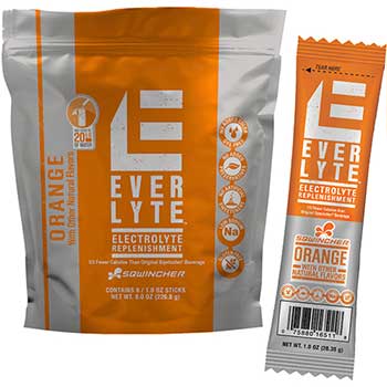 Sqwincher Lite™ Electrolyte Hydration Drink Mix, Powder Concentrate, 20 oz., Orange, 8/BG