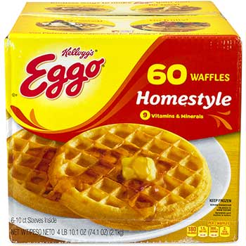 Eggo&#174; Eggo Homestyle Waffles, 10/BX, 6 BX/PK