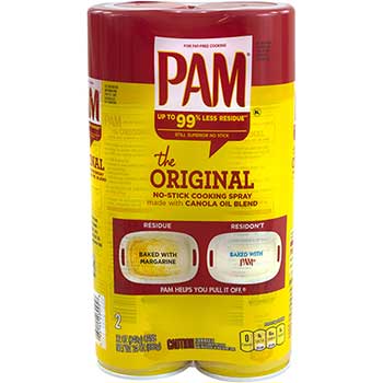 Pam No-Stick Cooking Spray, 12 oz., 2/PK