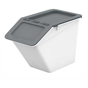 Shuter Stack and Nest Multi-Use Storage Bin with Drop Down Lid