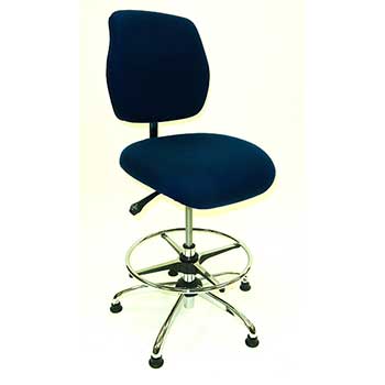 ShopSol Electrostatic Discharge (ESD) Workbench Chair, Blue
