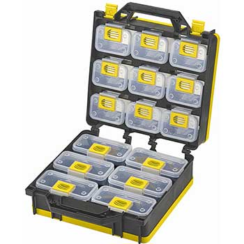 ShopSol Portable Storage Case, 2-Sided, 15 Bin