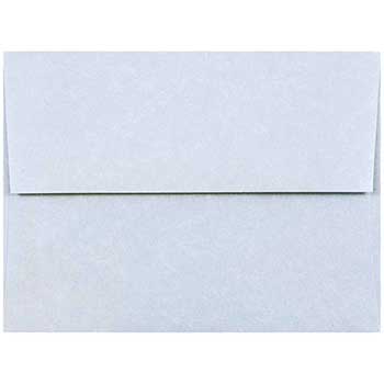 JAM Paper A2 Parchment Invitation Envelopes, 4 3/8&quot; x 5 3/4&quot;, Blue Recycled, 250/CT