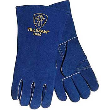 Tillman 1080B Cowhide Welders Gloves, Blue, Large