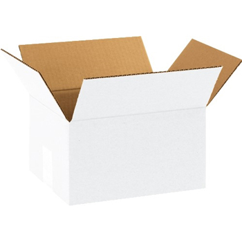 W.B. Mason Co. Corrugated Boxes, 8&quot; x 6&quot; x 4&quot;, White, 25/Bundle