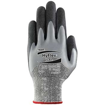 AnsellPro HyFlex&#174; Nitrile Oil Gloves, Medium Duty, HPBE Blend Liner, Size 9, 12 PR/PK