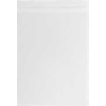 JAM Paper Cello Sleeves with Self Adhesive Closure, 11 1/4&quot; x 14 1/4&quot;, Clear, 100/PK
