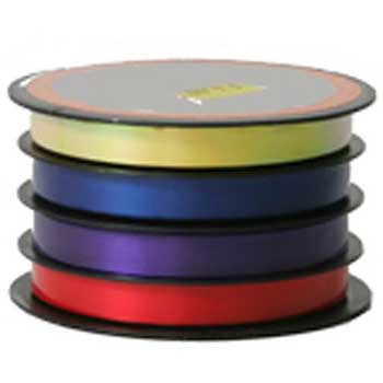 JAM Paper Curling Ribbon, 3/8&quot; x 20&#39;, Red, Purple, Blue &amp; Yellow Multicolor