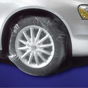Auto Supplies Tire Masker, Large, Clear, Contoured, 45&quot; x 40&quot;, 50/BX