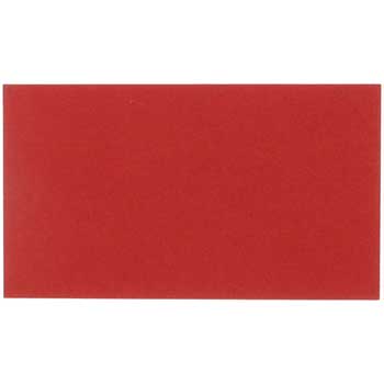 JAM Paper Blank Flat Note Cards, 2&quot; x 3.5&quot;, Red, 500 Cards/Box