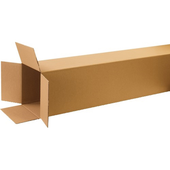 W.B. Mason Co. Tall Corrugated boxes, 12&quot; x 12&quot; x 60&quot;, Kraft, 10/BD