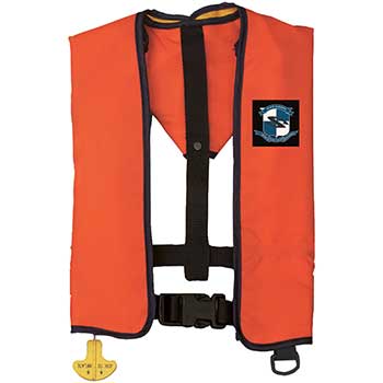 Stearns Manual Inflatable Life Jacket, Orange, Universal Size