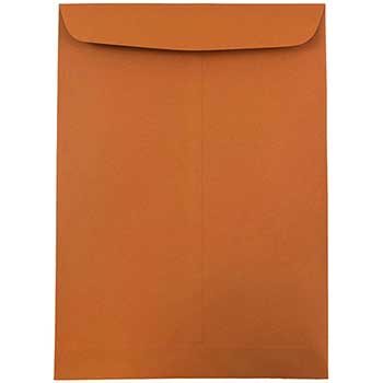 JAM Paper Open End Catalog Premium Envelopes, 9&quot; x 12&quot;, Dark Orange, 25/PK
