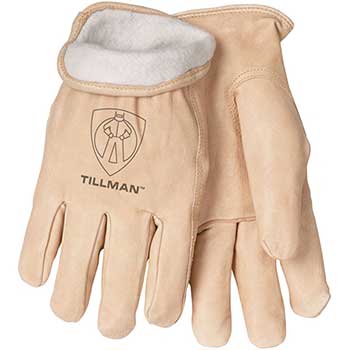 Tillman 1412 Fleece Lined Top Grain Pigskin Winter Gloves, Large