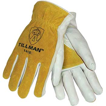 Tillman 1418 Reinforced Top Grain/Split Cowhide Drivers Gloves, XL