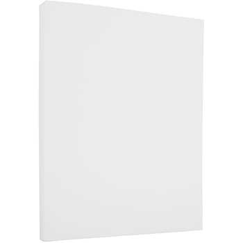 JAM Paper Strathmore Linen Paper, 24 lb, 8.5&quot; x 11&quot;, Bright White, 500 Sheets/Box