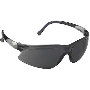 KleenGuard Visio Safety Eyewear, UV Protection, Anti-Fog, Smoke Lense, Silver / Black Temples