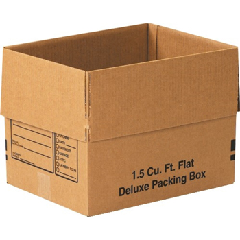W.B. Mason Co. Deluxe Packing Boxes, 16&quot; x 12&quot; x 12&quot;, Kraft, 25/Bundle