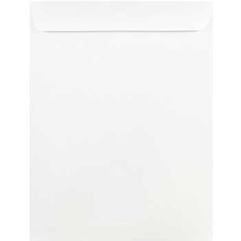 JAM Paper Open End Catalog Commercial Envelopes, 9&quot; x 12&quot;, White, 50/BX