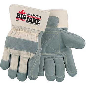 MCR Safety Big Jake&#174; Gloves, Ultimate Protection, Cow Skin, XL, 12/PK