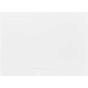 JAM Paper Blank Flat Note Cards, Panel, 5.13&quot; x 7&quot;, White, 50 Cards/Pack