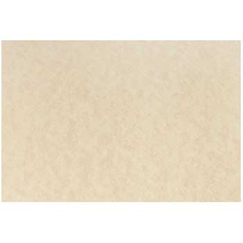JAM Paper Blank Flat Note Cards, Parchment, 4.63&quot; x 6.25&quot;, Natural, 100 Cards/Box