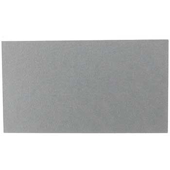 JAM Paper Blank Flat Note Cards, 2&quot; x 3.5&quot;, Silver Metallic Stardream, 100 Cards/Pack