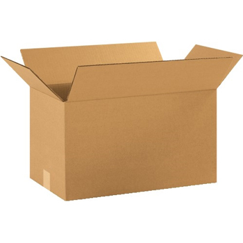 W.B. Mason Co. Corrugated boxes, 18&quot; x 10&quot; x 10&quot;, Kraft, 25/BD