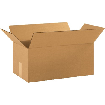 W.B. Mason Co. Corrugated boxes, 18&quot; x 10&quot; x 8&quot;, Kraft, 25/BD