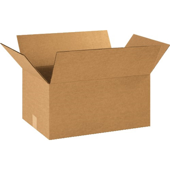 W.B. Mason Co. Corrugated boxes, 16&quot; x 12&quot; x 9&quot;, Kraft, 25/BD