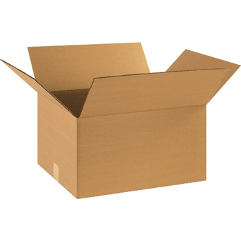 W.B. Mason Co. Corrugated boxes, 18&quot; x 14&quot; x 10&quot;, Kraft, 25/BD