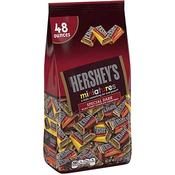 Hershey&#39;s Special Dark Mildly Sweet Chocolate Miniatures Assortment, 48 oz.