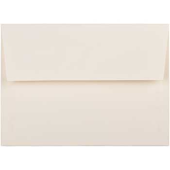 JAM Paper A7 Strathmore Invitation Envelopes, 5 1/4&quot; x 7 1/4&quot;, Ivory Wove, 250/CT