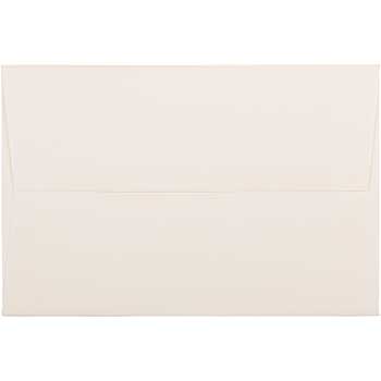 JAM Paper A8 Strathmore Invitation Envelopes, 5 1/2&quot; x 8 1/8&quot;, Natural White Pinstripe, 25/PK