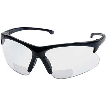 KleenGuard V60 30-06 Readers Safety Glasses, Clear Readers With +2.0 Diopters, Black Frame, 1 Pair