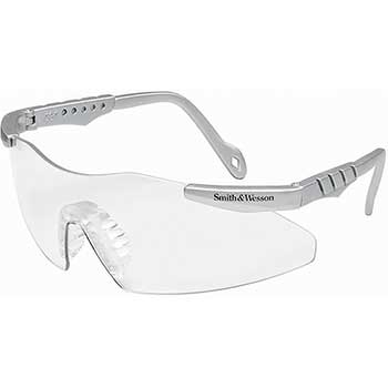 Smith &amp; Wesson Magnum 3G Safety Glasses, Clear Lenses with Platinum Frame, Unisex, 1 Pair