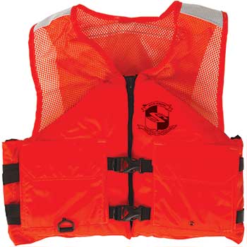 Stearns Work Zone Gear™ Life Vest, Orange, Medium
