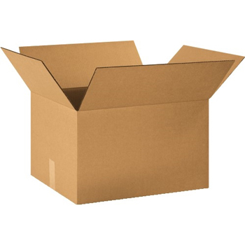 W.B. Mason Co. Corrugated boxes, 20&quot; x 16&quot; x 12&quot;, Kraft, 25/BD