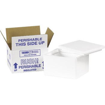 W.B. Mason Co. Insulated Shipping Kit, 6&quot; x 4 1/2&quot; x 3&quot;, White