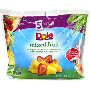 Dole Frozen Mixed Fruit, 1 lb., 5/PK